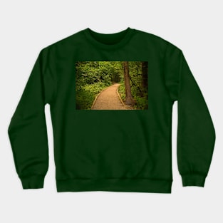 Path in Zelenci Nature Reserve, Slovenia Crewneck Sweatshirt